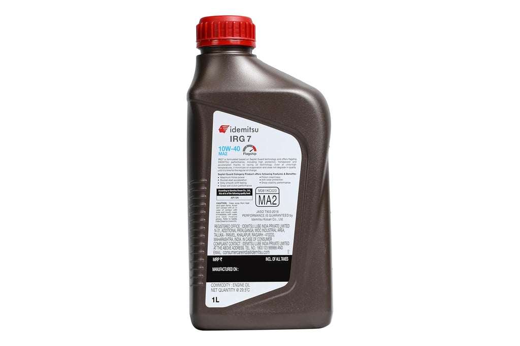 IDEMITSU IRG7 10W-40 MA2 Fully Synthetic engine oil